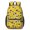 Police and Sheriff Yellow Pattern, variant on Police and Officer White Pattern 17" Waterproof Oxford School Backpacks for Teens, S-Shape Padded Straps, for School, Travel, Hiking, Camping