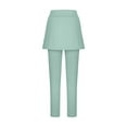 thumbnail image 5 of Ltctricy Skirted Legging for Women Soft Casual High Waisted Full Length Workout Yoga Leggings with Skirts Athletic Tennis Leggings(Mint Green,X-Large), 5 of 6