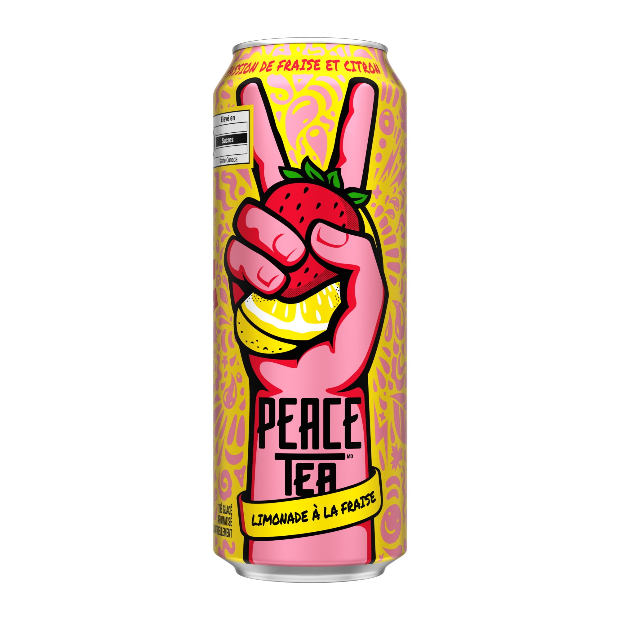 Peace Tea Strawberry Lemon Love Can, 695 mL, 695mL