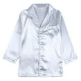 thumbnail image 3 of NIEWTR Toddler Girls Pajama Sets,Snug Fit Long Sleeve Ruffle Sleepwear,Soft Breathable Pjs for Kids,Ages 2-12 Years Fall Winter Outfit Long sleeve Pjs(Silver,12-24 Months), 3 of 8