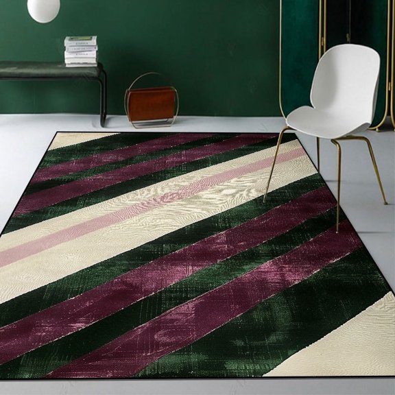 Modern Green Geometric Carpet Living Room Abstract ration Luxury Home r Sofa Table Rugs for Bedroom Anti-slip Floor Mats