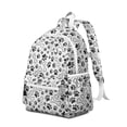thumbnail image 2 of Pet Paw Print and Bone Backpack for School,Cute School Bag,Schoolbag with Adjustable Shoulder Straps & Padded Back,13.4"x11"x4.7", 2 of 6