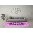 thumbnail image 3 of Ahgly Company Indoor Rectangle Medallion Pink Traditional Area Rugs, 5' x 7', 3 of 4