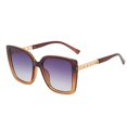 thumbnail image 3 of Gafas de Sol de Ojo de Gato de Moda Retro para Mujer Gafas de Diseñador UV400 Gafas - Marrón amarillo + gris 58x60mm SM SunniMix Gafas de sol con montura Cat Eye para mujer, 3 of 8