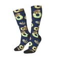 thumbnail image 2 of Balery Sloth With Donuts Fun Novelty Socks Men'S Women'S Crew Socks Funny Crazy Novelty Socks Quirky And Cool Socks, 2 of 9