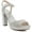 Silver, variant on Womens Prisila2 Sling Back Open Toe Platform Heels