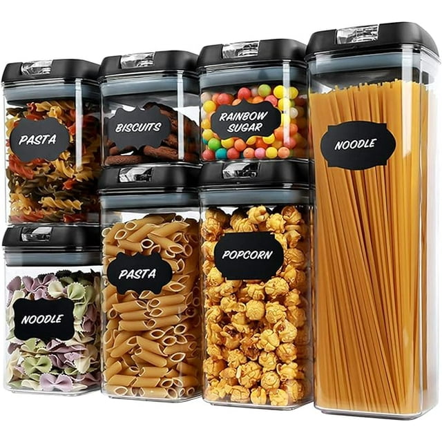 Dispensador De Cereales Hermético 7 Piezas Organizador