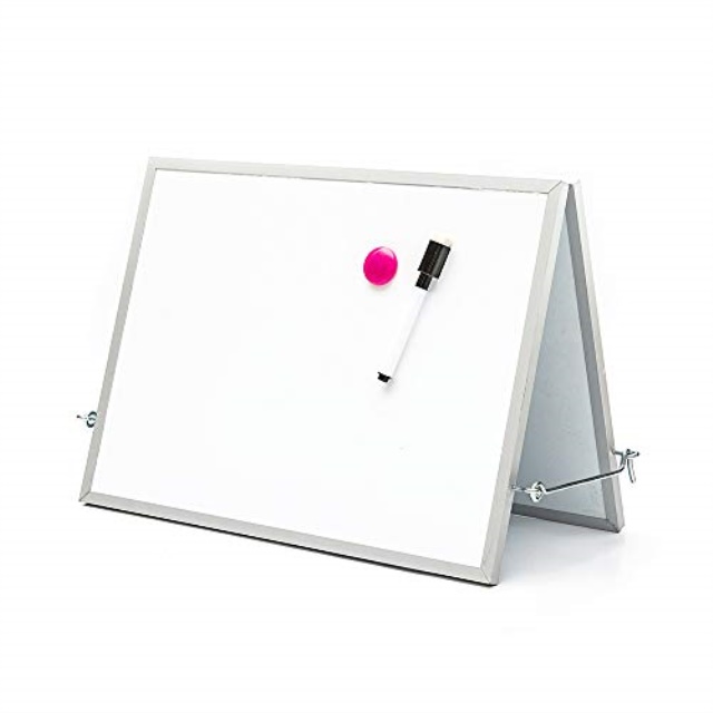 atbay dry erase board 15"x11" double sided,foldable whiteboard great