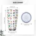 thumbnail image 4 of Easygdp Hello Summer Cat 20oz Stainless Steel Vacuum Insulated Double Wall Travel Tumbler, Durable Insulated Coffee Mug with Spillproof Lid-Without Straw, 4 of 8