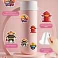 thumbnail image 5 of 35pcs-50pcs Cartoon Stickers Firefighter Stationery Sticker Safety Kids Stickers for Laptops Suitcase Fridge, 5 of 9
