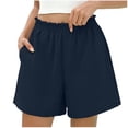 thumbnail image 3 of Sentmoon Womens Shorts Athletic High Waist Womens Running Shorts Breathable Solid Color Regular Fit Womens Bermuda Shorts with Pockets Fashion for Running and Training S-2XL, 3 of 8