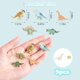 thumbnail image 2 of Set de 5 o 7 broches de dinosaurios esmaltados. Accesorios para mochilas, insignias, gorras y bolsos., 2 of 9