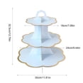 thumbnail image 3 of 3-Tier Cardboard Cupcake Stand 5 Styles Dessert Tower For Birthday Baby Shower Party Decor, 3 of 6