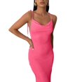 thumbnail image 5 of Vestido ajustado con escote en V y espalda descubierta para mujer, moda de verano 2025, 5 of 5