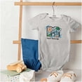 thumbnail image 4 of Retro MTV Crayon Sunflowers Logo Romper Boys or Girls Infant Baby Brisco Brands NB, 4 of 6