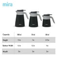 thumbnail image 4 of MIRA 34oz Thermal Coffee Carafe, Stainless Steel Vacuum Insulated Coffee Server, Graphite, 4 of 7