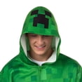 thumbnail image 3 of Minecraft Hoodie Men's Creeper Video Game Zip Up Hooded Costume Sweatshirt, 3 of 5