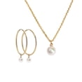thumbnail image 1 of Set Juego de Joyería para Mujer LuckyLy Aretes y Collar de Acero Inoxidable Modelo Adele dorado UNITALLA, 1 of 6