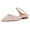 Pink Crystals, variant on FSJ Women Comfortable Pointy Close Toe Flat Low heel Sandals Ankle Buckle Strap Slip On Slides Ladies Casual Mules Shoes Size 15 Golden Pattern