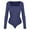 A Blue, variant on Womens Long Sleeve Bodysuit Square Neck Sexy Basic Tops Causal Leotard Bodysuit Tops