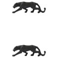 thumbnail image 3 of Guardoinrt Animal Shape Sculpture Solid Color Replacement Simulation Modern Exquisite Decorative Stylish Office Decor Ornament Black 2Set, 3 of 6