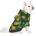 thumbnail image 2 of JUNZAN Dog Hoodie Puppy Sweater Sweatshirt,Cold Weather Coat Pet Clothes for Dog Cat-Pineapples with Palm Leaves, 2 of 7
