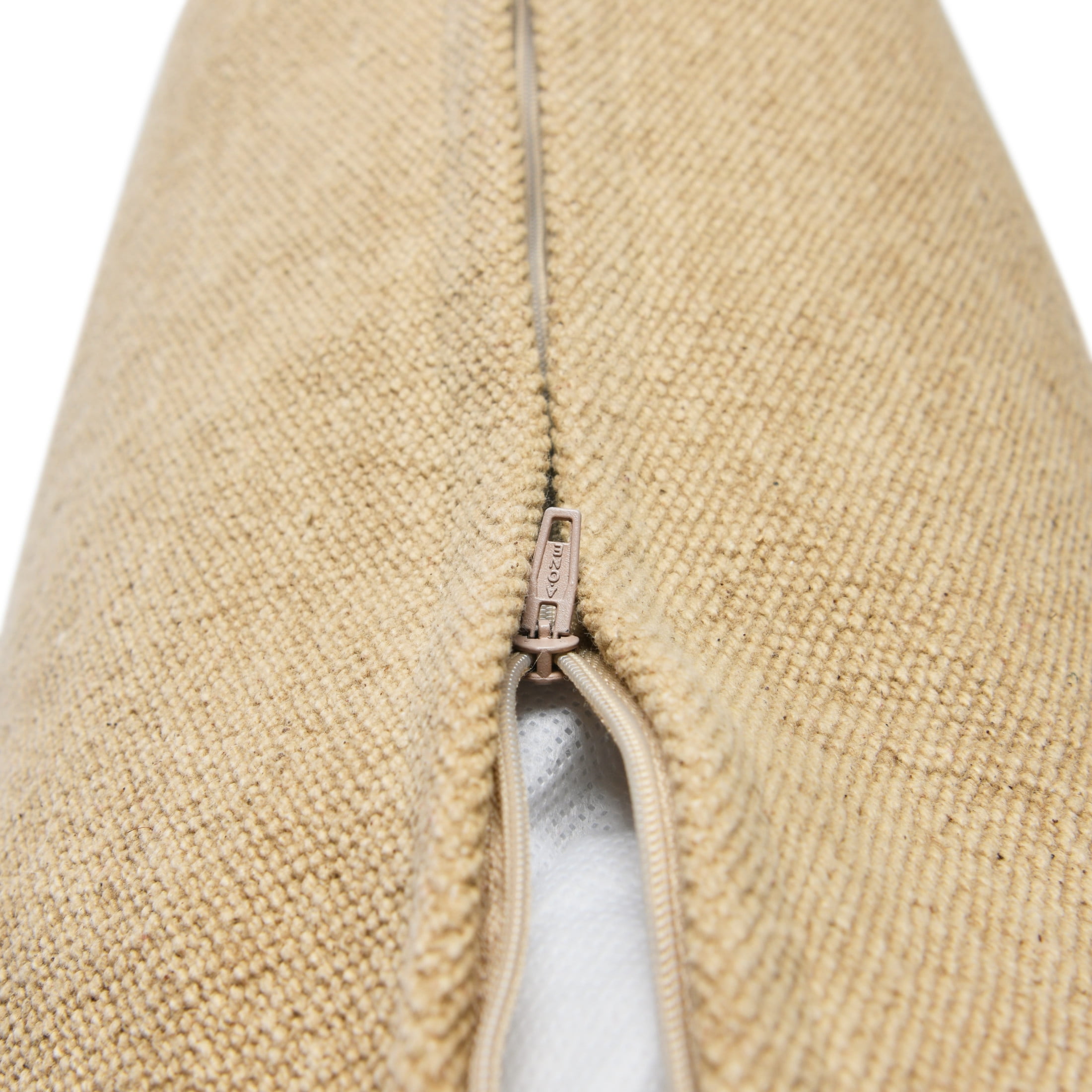 Creative Co-Op 20" Square Canvas Pillow Cover with Tassels