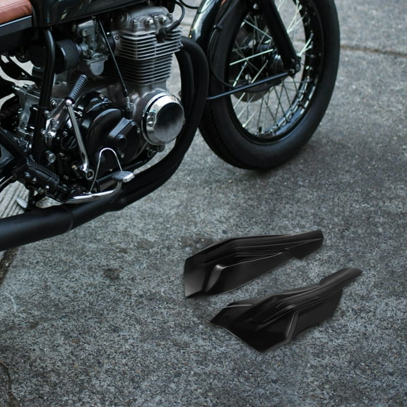 KONTONTY 1 Pair Windproof Motorcycle Handguards for Dirt Bikes and Scooters Handlebar Protection for Off-Road Riding Universal Hand Guards Black