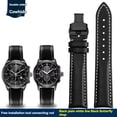 thumbnail image 3 of Correa de piel de vaca para reloj Citizen AT2140 Series AT2140-55L/E CA0615, correa de piel de vacuno para Omega Fossil Longines, pulsera de 20, 21 y 22 mm, color negro y azul, 3 of 5