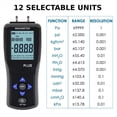 thumbnail image 3 of Manometer Digital Electronic Handheld Differential Pressure Gauge Air Pressure Meter Barometer with Backlit Display, 3 of 7