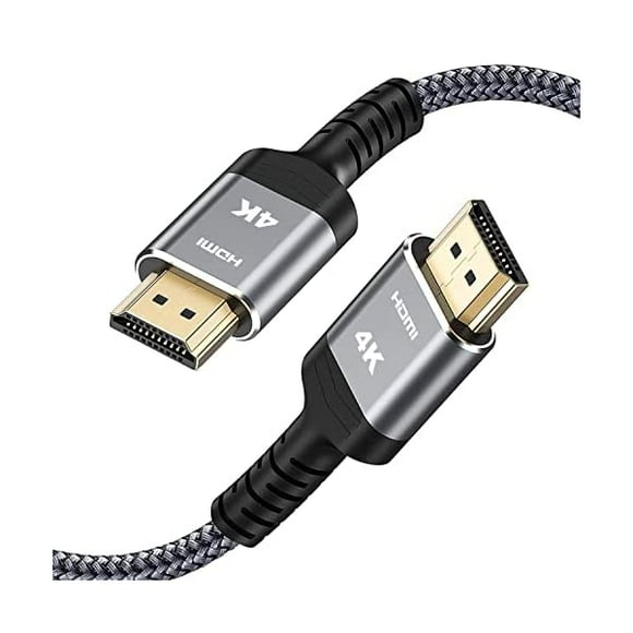20FT 4K HDR HDMI Cable, 18Gbps Braided Nylon, HDCP 2.2, ARC, 4K UHD, HD 1080p, 3D for Laptop, Monitor, PS3, PS4, Blu-ray, Netflix Projector