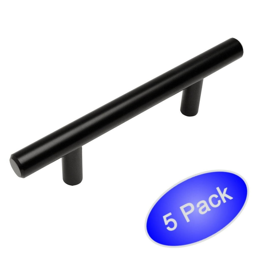 Cosmas 305-030FB Flat Black Cabinet Hardware Euro Style ...