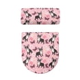 thumbnail image 5 of HELLHERO Bulldog and Daisy Pattern Polyester Fabric Toilet Seat Covers for Indoor Home Easter Toilet Covers Set with Elastic Bottom Set of 2, 5 of 8