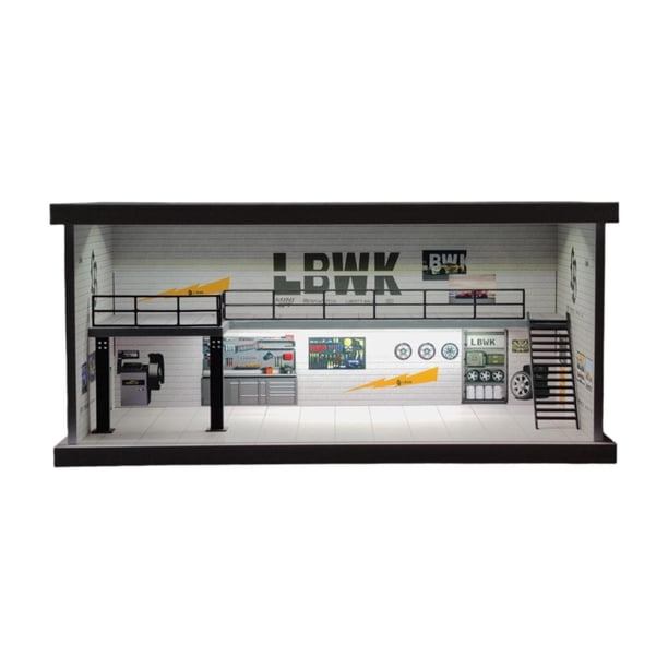 Caja de exhibición de modelos de automóviles fundidos a presión a escala 1/64 Estilo A