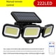 thumbnail image 2 of Luz Solar de Inducción de 222 LED para Exteriores, Luces de Seguridad con Energía Solar A Prueba de Agua para Jardín Exterior, 2 of 9