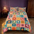 thumbnail image 2 of Homewish Cartoon Sun and Moon Duvet Cover Queen for Kids, Colorful Patchwork Queen Bedding, Polka Dots Reversible 3-Piece, 1 Duvet Cover and 2 Pillowcases, 2 of 6