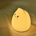 thumbnail image 4 of Cute Night light Cat Silicone Animal Light Touch Sensor Colorful Child Holiday Gift Sleepping Creative Bedroom Home lights (Lovely Cat), 4 of 7
