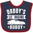 thumbnail image 3 of Inktastic Daddys Lil Racing Buddy Boys or Girls Baby Bib, 3 of 4