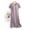 Purple, variant on Women's Cotton Nightgown Sleepwear Short Sleeves Shirt Casual Print Sleepdress Black M