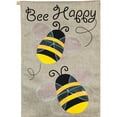 thumbnail image 1 of Evergreen Burlap House Flag - Portly Bees, High Quality, Durable Burlap, Decorative Seasonal Flag, Size - 28" x 44", 1 of 1