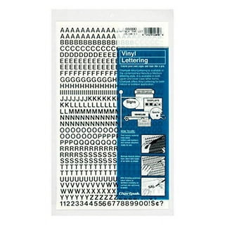 Permanent Adhesive Vinyl Letters and Numbers, 3 160pk, Yellow 