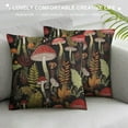 thumbnail image 3 of RUIYC Mushroom Throw Pillow Cover Soft Botanical Nature Theme Pillow Cases Cushion Cover for Living Room Bedroom Stuff Decorative Throw Pillowcases for Sofa Couch Chair, 3 of 5