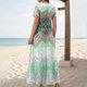thumbnail image 3 of Vestido de Manga Corta para las Mujeres, Vestido Casual de Manga Corta con Cuello en V Hecha de Poliéster Cómodo para la Fiesta, Vestido Sexy para las Mujeres, 3 of 7