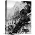 thumbnail image 1 of Global Gallery Anonymous,'Train wreck at Montparnasse, Paris, 1895' Stretched Canvas Artwork, 1 of 3