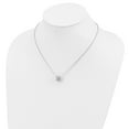 thumbnail image 2 of Auriga Fine Jewelry 925 Sterling Silver 122 Stone CZ Love Knot Necklace with 2" Ext. 20" for Women, 2 of 6
