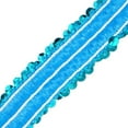 thumbnail image 4 of Mandala Crafts Elastic Sequin, Flat Glitter Stretch Bling Paillette Fabric Ribbon, Metallic Appliqué Trim Lace for Dress Embellish, Headband (1 Inch, Teal), 4 of 5