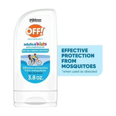 OFF! Picaridin Insect Repellent Lotion for Adults & Kids, Fragrance-Free, Deet Free Bug Repellent for Everyday Protection from Mosquitoes, Travel Essentials, 3.8 oz