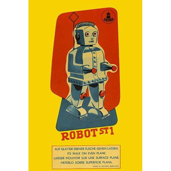 Robot ST1- Fine Art Canvas Print (20" x 30")