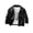 Black, variant on Infant Baby Boys Faux Leather Jacket Long Sleeve Zip Up Soft Warm Cozy Windproof Classic Moto Outerwear 6-9 Months