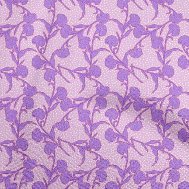 oneOone Rayon Rose Pink Fabric Floral Botanical Sewing Craft Projects Fabric Prints By Yard 56 Inch Wide